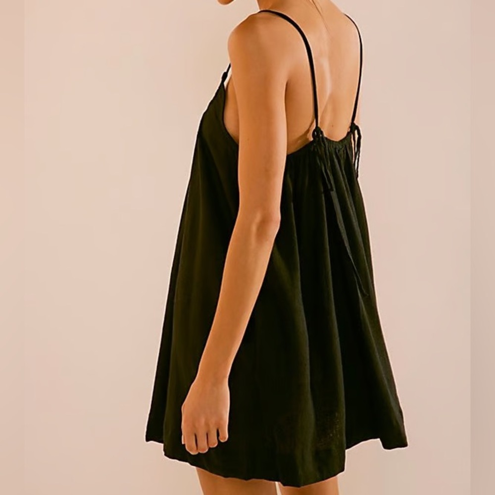Free People Black Mini Swing Dress - Picture 3 of 10